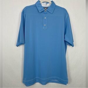 FootJoy Men’s Light Blue Athletic Fit Polo Golf Shirt. Size Large.